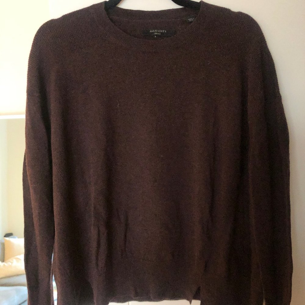 All Saints Wool Crew Neck Sweater